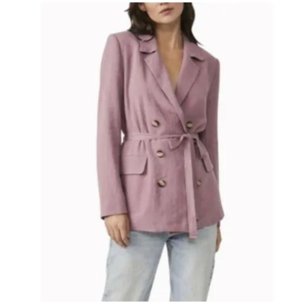 Free People Olivia Blazer in Dried Currant